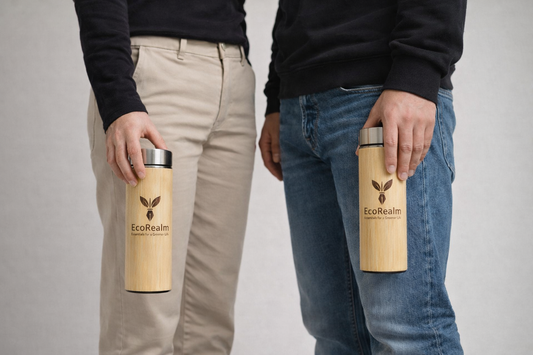 EcoRealm Bamboo Water Bottle