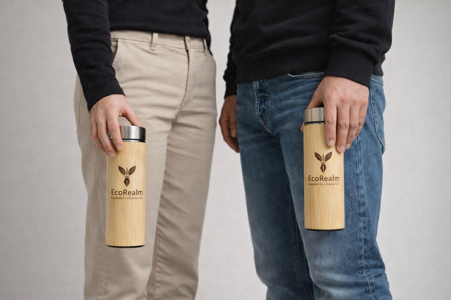 EcoRealm Bamboo Water Bottle