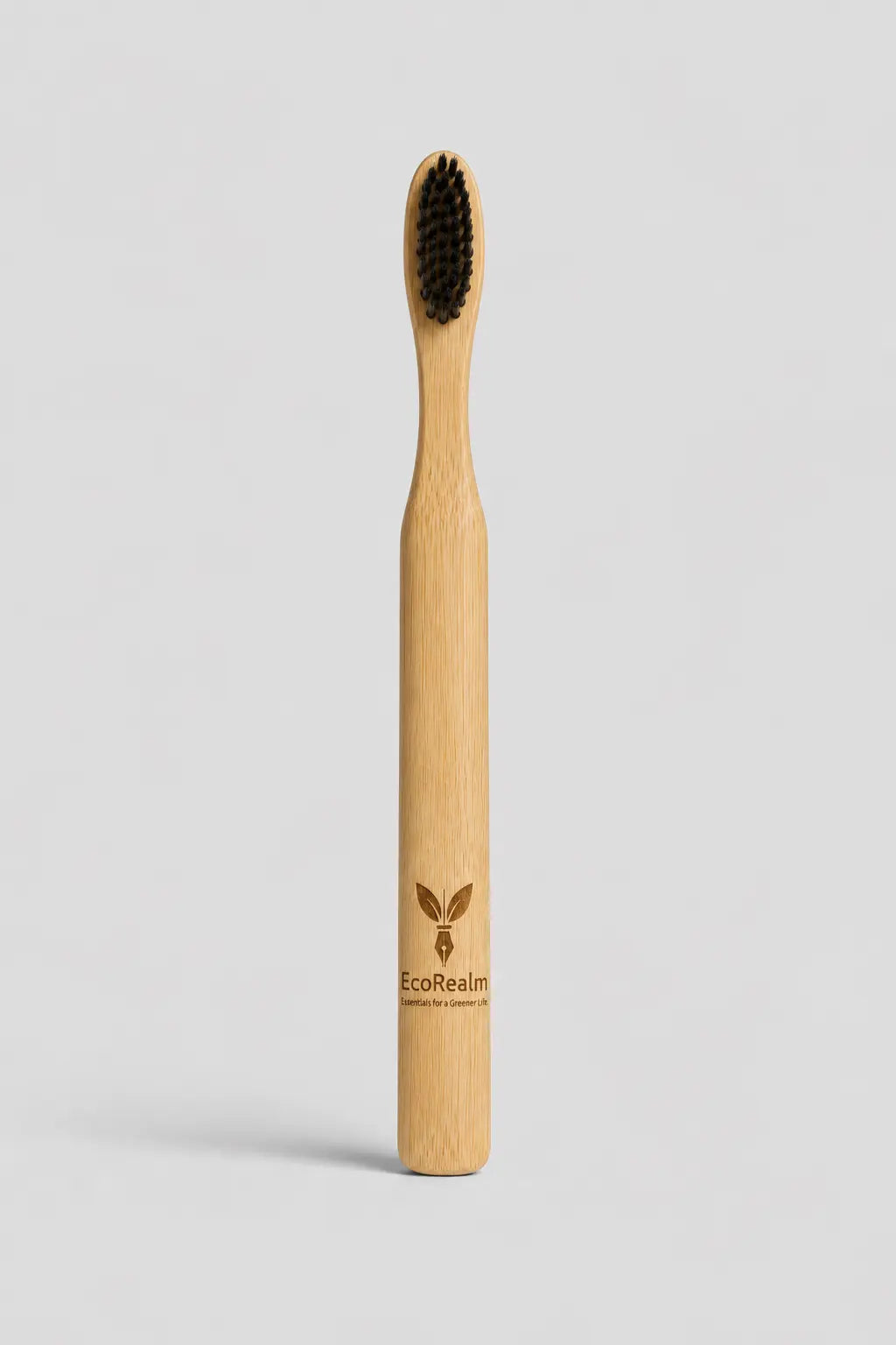 Ecorealm Bamboo Toothbrush with Charcoal Bristles Ecorealm