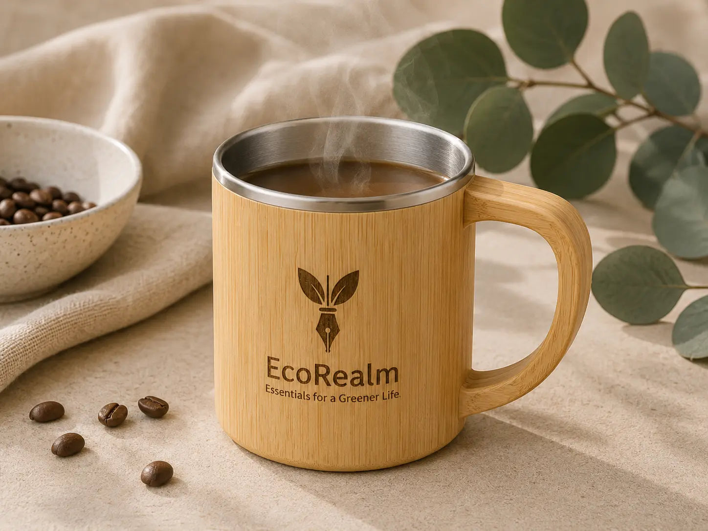 Ecorealm Bamboo Coffee Mug Ecorealm